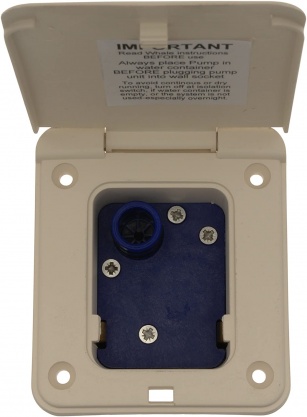 Watermaster Inlet Socket with Integrated Pressure Switch (Ivory)