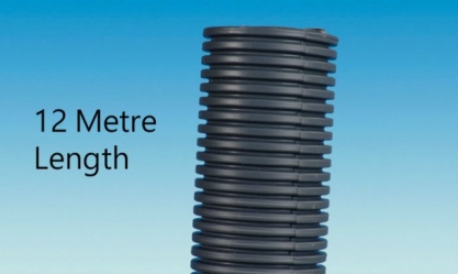 4 Metre 23.5mm Grey Convoluted Waste Water Hose Pipe Caravan Motorhome