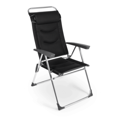 Dometic Milano Lusso Aluminium Reclining Chair - Pro Black