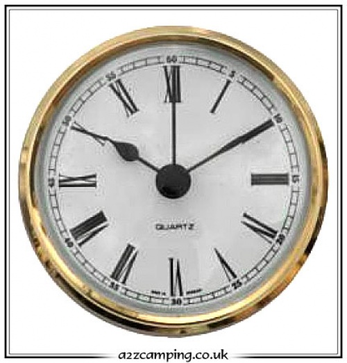 72mm Round Battery Operated Caravan Clock