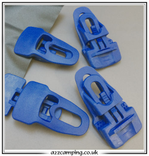 Instant Reusable Eyelets Pack of 4 Kampa Tarpaulin Clamps