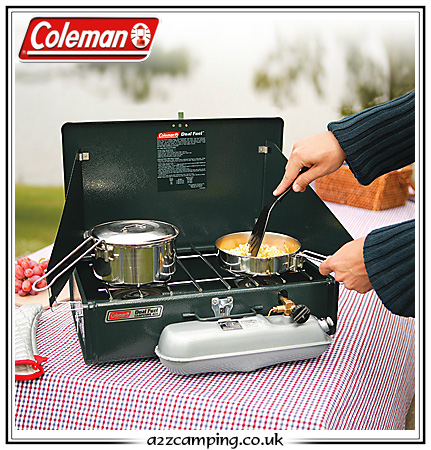 coleman 2 burner stove dual fuel