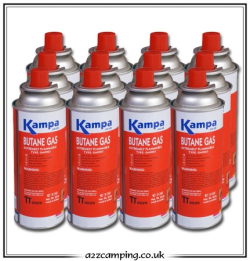Kampa Butane Gas Cartridge (12 Pack)