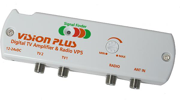 Vision Plus VP5 Digital TV Amplifier with Signal Finder - Main Image