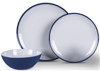 Kampa Midnight Blue 12 Piece Melamine Dinner Set