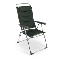 Dometic Lusso Milano Aluminium Reclining Chair - Forest