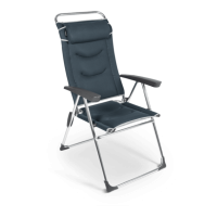 Dometic Lusso Milano Aluminium Reclining Chair - Ocean