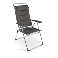 Dometic Lusso Milano Aluminium Reclining Chair - Ore