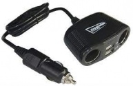 Streetwize 12V/24V Twin Socket and Twin USB Car Charger